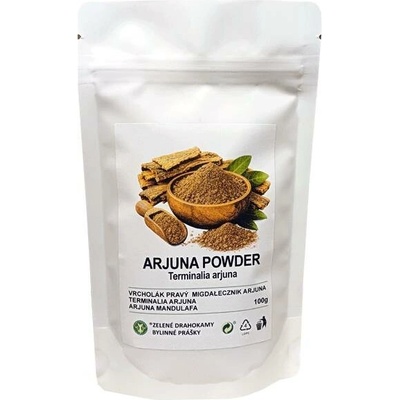 Zelené Drahokamy Arjuna kůra Terminalia arjuna mletá 100 g