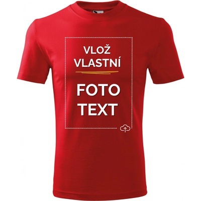 Tričko s potiskem červená