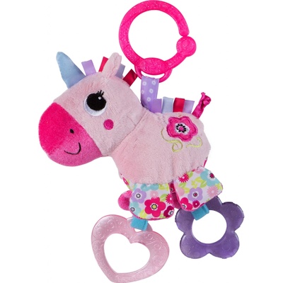 Bright Starts hračka aktívna na C krúžku Sparkle&Shine jednorožec biely