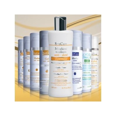 SynCare anti akné 3 micelární tonikum 200 ml + čisticí mléko 250 ml + gel 75 ml + GlycoRetinal +C krém 75 ml + čisticí maska 75 ml dárková sada – Hledejceny.cz
