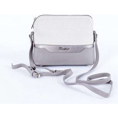 David Jones malá pevná crossbody kabelka 6751-1 krémově bílá