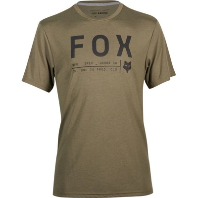 FOX NON STOP SS TECH TEE OLIVE GREEN