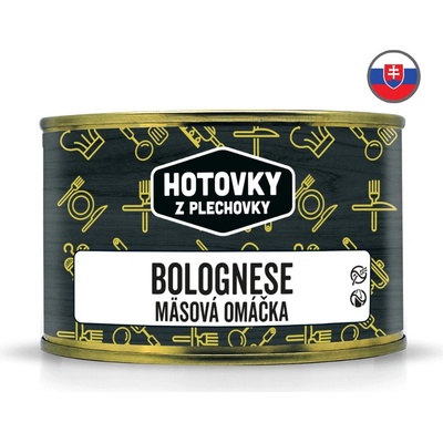 Hotovky z plechovky Bolognese mäsová omáčka 400 g