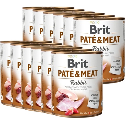 Brit Paté & Meat Rabbit 12 x 800 g
