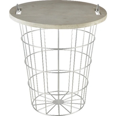 Kôš drôtený s vekom, 42 cm (DOPREDAJ)|Esschert Design