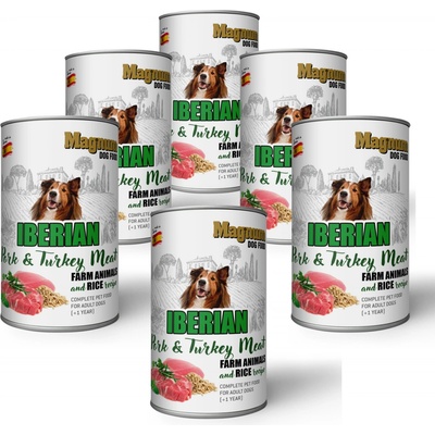 Magnum Adult Iberian Pork & Turkey Meat 6 x 400 g