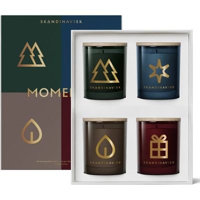 SKANDINAVISK sviečok MOMENTS 4 × 65 g