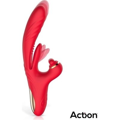 Action Limbe silikónový vibrátor na bod G a klitoris 26,5 x 3,3 cm