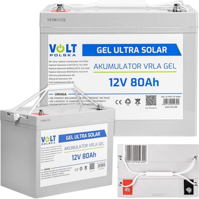 VOLT 80 Ah gélová batéria 12V pre fotovolticke zariadenia