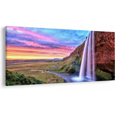 Obraz - Vodopád Seljalandsfoss, jednodielne 200x100 cm