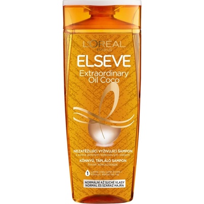 L'Oréal Elseve Extraordinary Oil Coconut šampón pre normálne až suché vlasy 250 ml