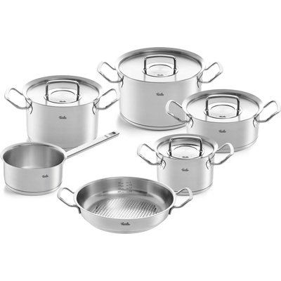 Fissler Súprava hrncov ORIGINAL PROFI + servírovacia panvica ORIGINAL PROFI, 6 ks