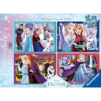 RAVENSBURGER Disney Ledové království 4x100 dílků