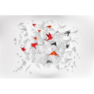 Preinterier FT2200 Fototapeta na stenu Origami vtáky vlies 104cm x 70cm