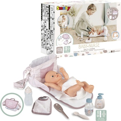 SMOBY Baby Nurse Přebalovací taška s příslušenstvím pro panenky – Hledejceny.cz