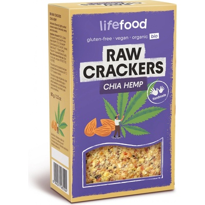 Lifefood Bio Life Crackers konopné s chia 90 g – Hledejceny.cz