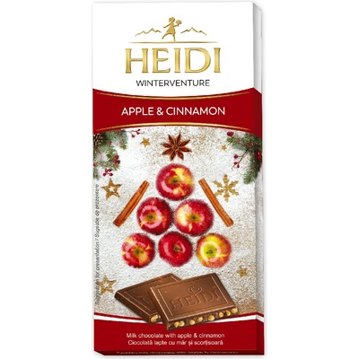 Heidi Vánoční čokoláda jablko se skořicí 90 g