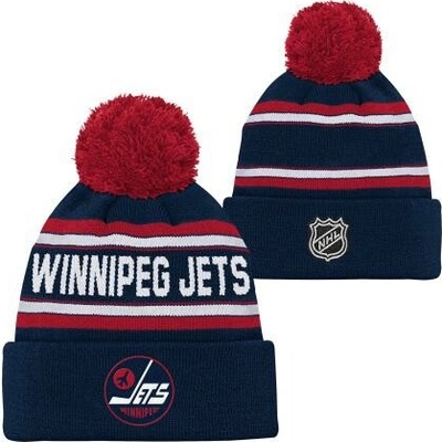 Outerstuff Detská zimná čiapka Winnipeg Jets NHL 3Rd Jersey Jacquard Cuff Pom