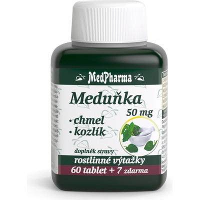 MedPharma Meduňka + Chmel + Kozlík 67 tablet – Hledejceny.cz