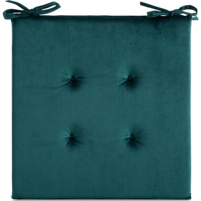 Takoy Sametový podsedák GAJA s ozdobným prošíváním a praktickými šňůrkami-HF-463972 | 40 x 40 cm