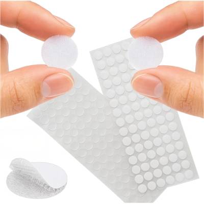 Ruhhy 25884 Samolepicí suchý zip bílé kolečka 18 mm 500 ks