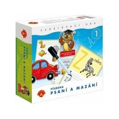 Psaní a mazání 1 PÍSMENKA - vzdělávací didaktická hra v krabici