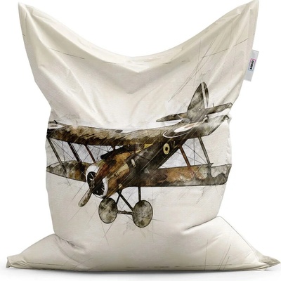 Sablio Sedací vak Historický dvouplošník Vintage 150x100 cm