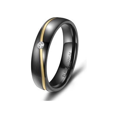 Marrya Dámský snubní prsten BLACK TITANIUM BT 01D