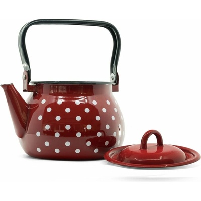 RADOST enamel Smaltovaný čajník 3,5 l červený