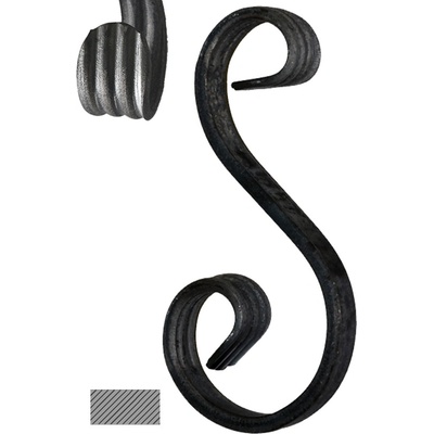 Esko 150 x 65 x 45 mm, hladký profil 12 x 6 mm, široké rozkování