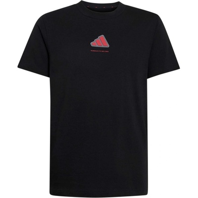 adidas SJ TEE B čierna červená