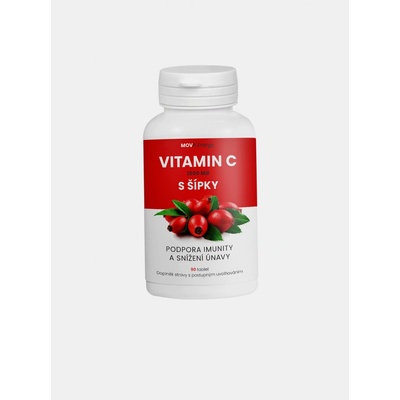 MOVit Vitamin C 1200 mg se šípky + Vitamin D + Zinek PREMIUM 90 tablet