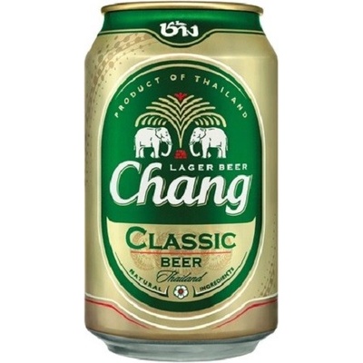 Chang Thajské pivo 5% 11°0,33 l (plech)