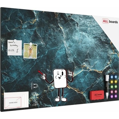 ALLboards Magnetická tabuľa METALboards, lapis lazuli 90 x 60 cm MB96_00122