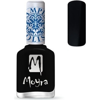 Moyra Stamping Foil lak na pečiatkovanie čierny 12 ml