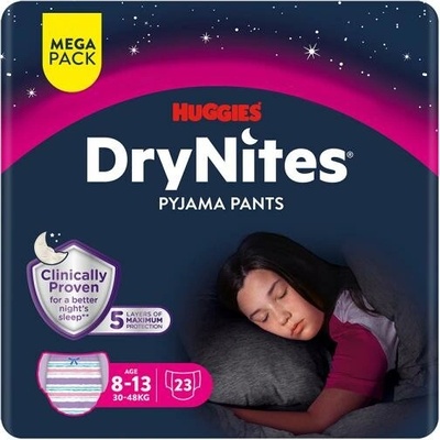 Huggies DryNites L pre dievčatá 30-48 kg 23