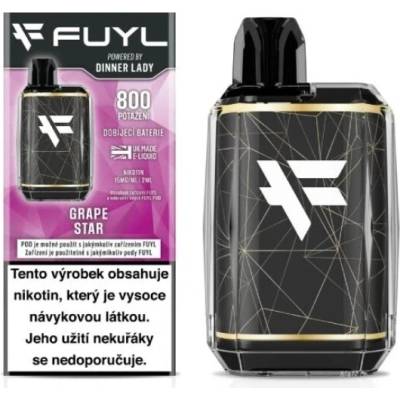 Dinner Lady FUYL POD Starter Kit 500mAh Grape Star 15 mg