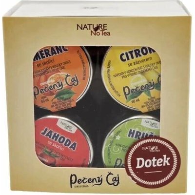 Nature notea Dárkové balení pečených čajů DOTEK 4 x 60 ml