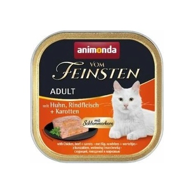 Animonda Vom Feinsten Adult kuřecí hovězí mrkev 16 x 100 g – Hledejceny.cz
