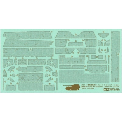 Tamiya Elefant Zimmerit Sheet 1:48