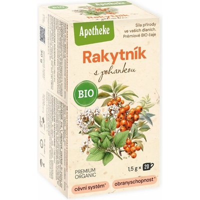 Apotheke BIO Rakytníkový s pohankou 20 x 1,5 g