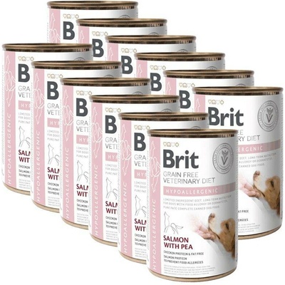 Brit Veterinary Diets GF Hypoallergenic Dog 12 x 400 g