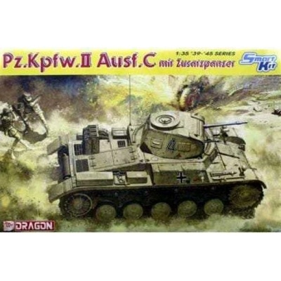 Model Kit tank 6432 Pz.Kpfw.II Ausf.C w/ZUSATZPANZER (SMART KIT) (1:35)