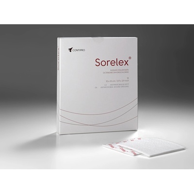 Contipro Sorelex antimikrobiální krytí 10 x 10 cm 10 ks