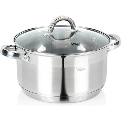 Vilde HRNEC Z NEREZOVÉ OCELI Inoxcellent 24 cm 5,8 l pro indukci s poklicí