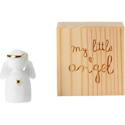 räder Vánoční dekorace My little Angel Mini bílá barva porcelán