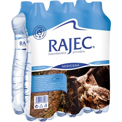 Rajec Pramenitá voda nesycená 6 x 1,5 l