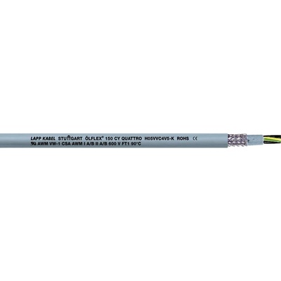 Lapp ÖLFLEX® 150 CY 15803/600 riadiaci kábel 3 G 1.5 mm² 600 m sivá