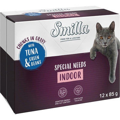 Smilla Indoor s tuňákem a zelenými fazolkami se zeleninou 24 x 85 g