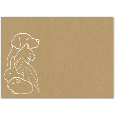Obálka Domácí mazlíčci motiv - 114 x 162 mm (C6) - Recyklovaná – Hledejceny.cz